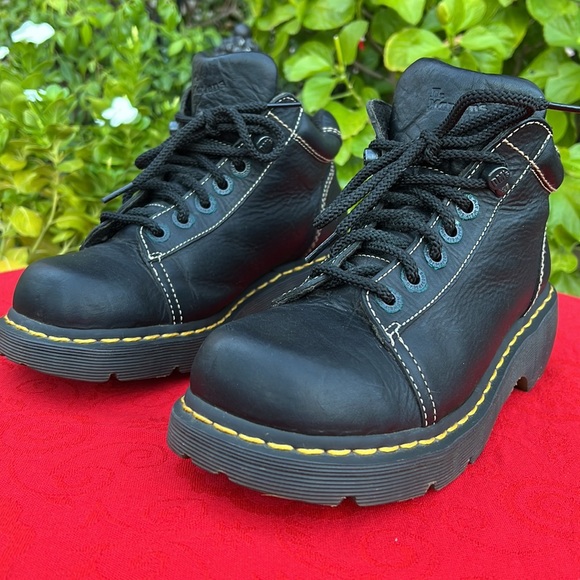 Dr. Martens Chunky Black Platform Ankle Boots - Picture 15 of 17